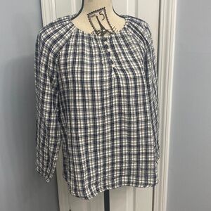 Old Navy Small Long Sleeve Women’s Peasant Cotton Shirt New with tags